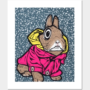 Brown Bunny Hoodie Posters and Art